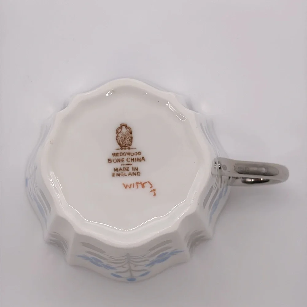 Wedgwood Bone China Flat Cup & Saucer Pattern WH 1583